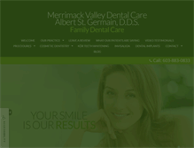 Tablet Screenshot of dentalcareofnashua.com